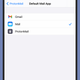 iOS 14 lets you set your default email client.